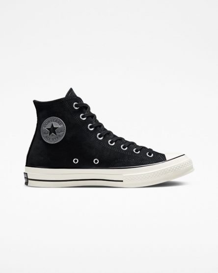 Dámské Boty Vysoké Converse Chuck 70 Semišové Černé | CZ JICL76